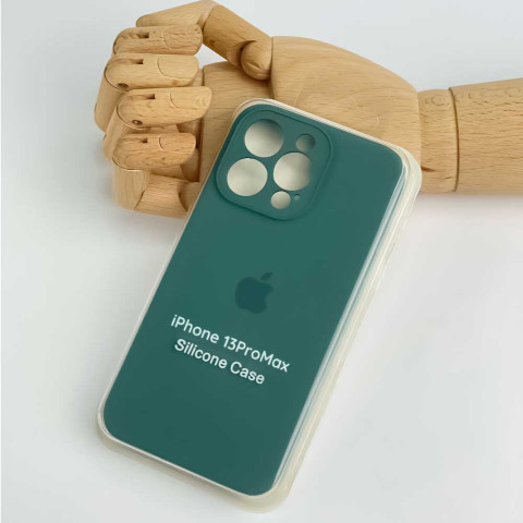 Чехол Silicone Case Full Camera на iPhone 13 Pro Max Pine green